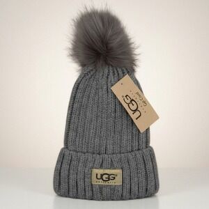 UGG Light Grey Beanie - One Size - NIB